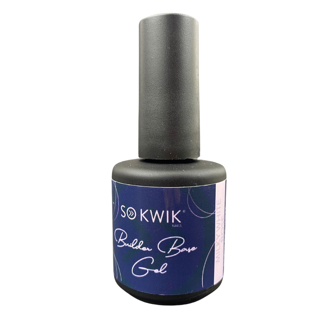 SoKwik Builder Rubber Base Gel Milky White Rose